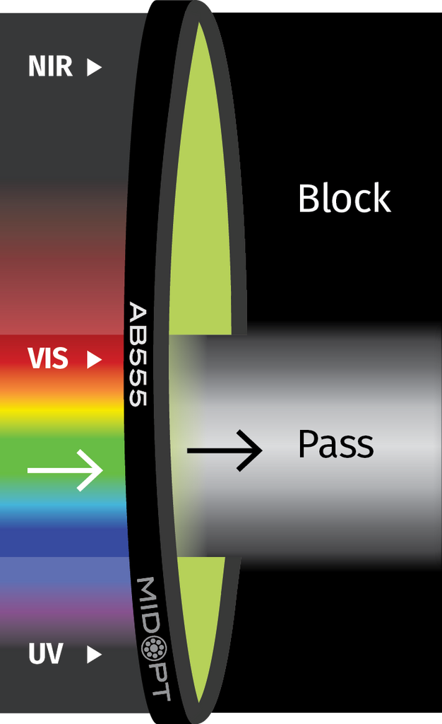 Midwest Optical Systems AB555-58 Filter | Wilco Imaging